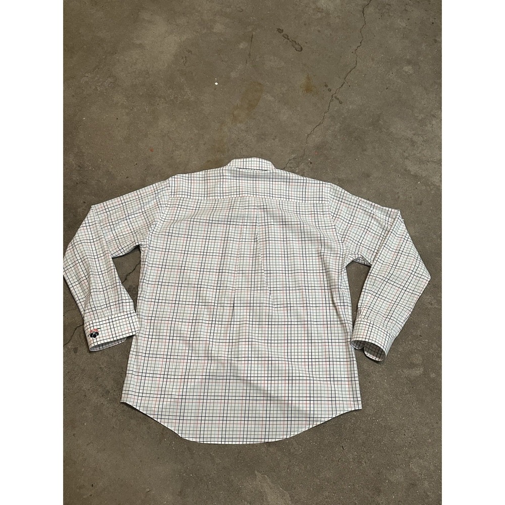 Peter Millar Button Down Shirt Men's Large Multicolor Check Plaid 100% Cotton - Picture 3 of 6